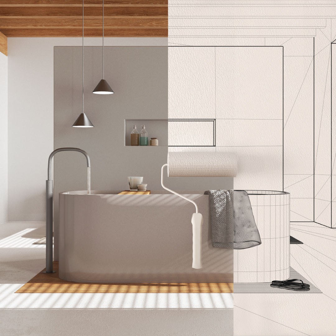 peinture de salle de bain projet