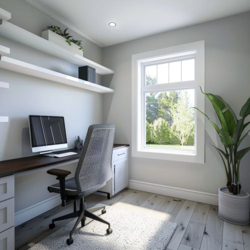 bureau rangement aménagement sur mesure été