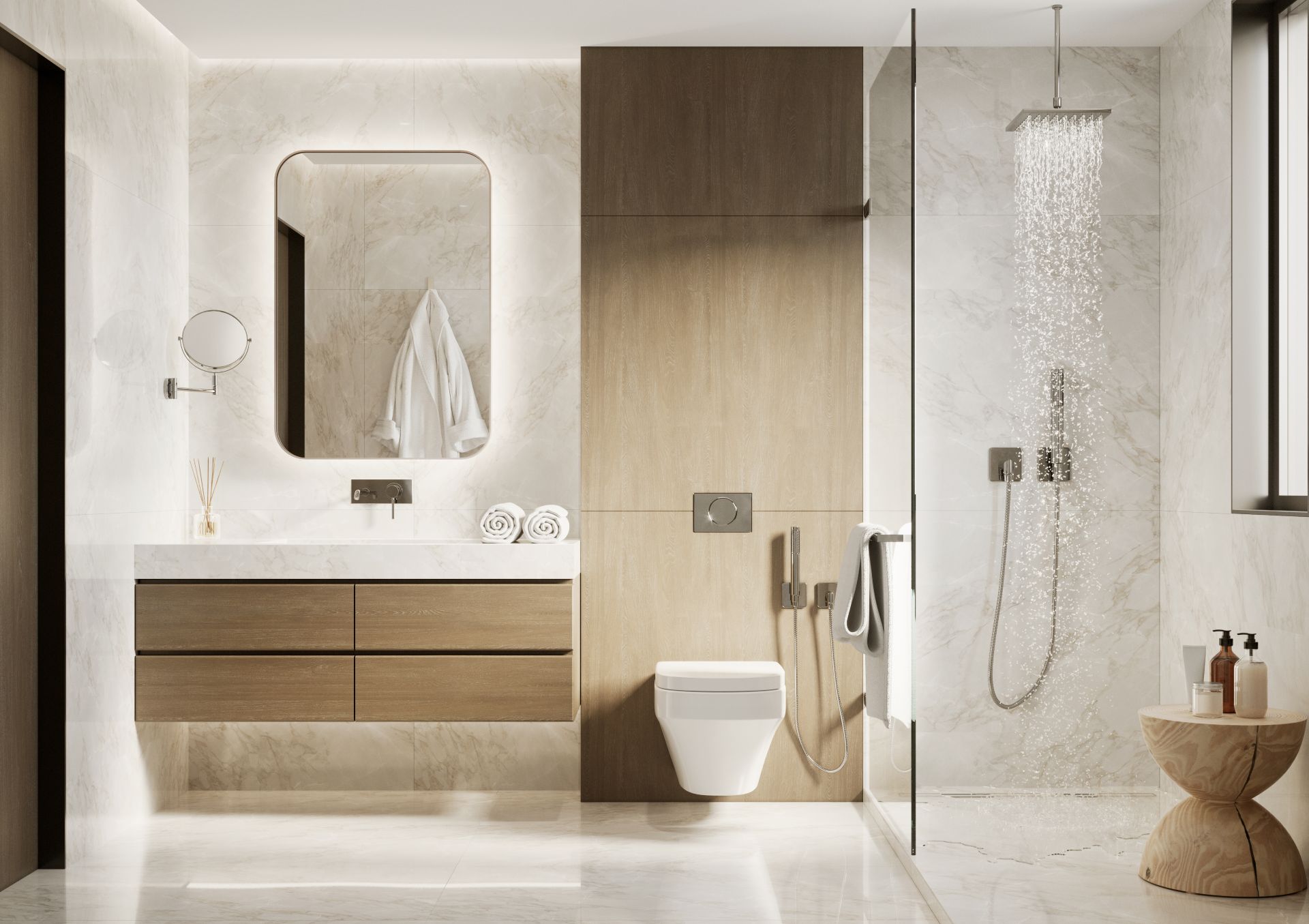 salle de bain aménagement sur mesure été